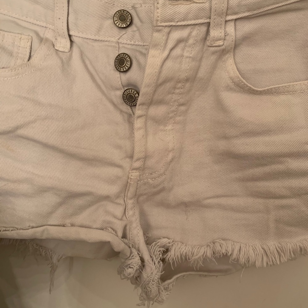 Brandy Melville White Jean Shorts